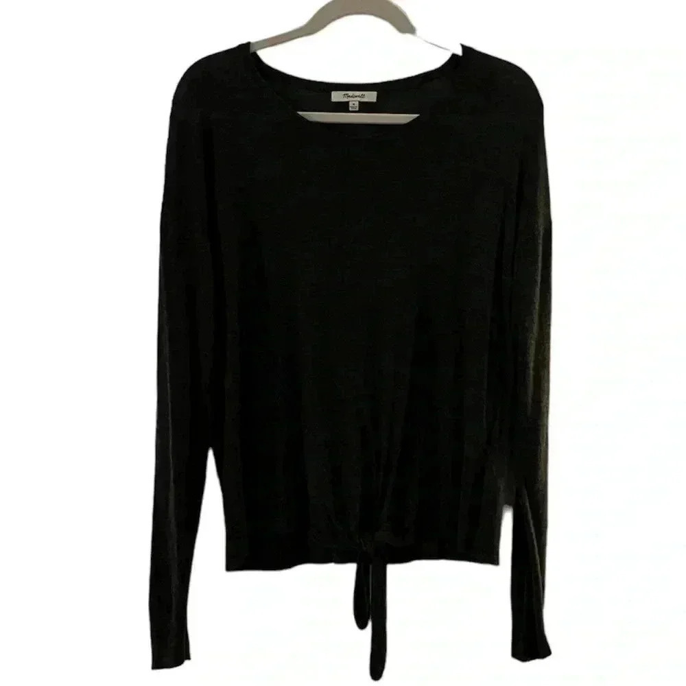 Madewell Lightweight sweater with tie front size M